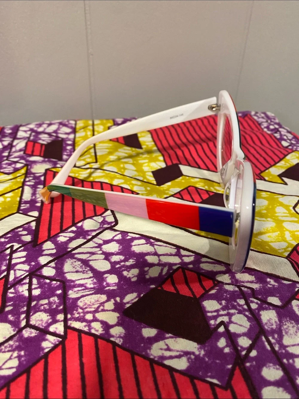 Colorblock Cat-Eye Glasses (prescription lenses)